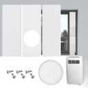 Daisypower Portable Air Conditioner Window Kit, Adjustable Seal Panels for Portable AC Hose with 5" Diameter, Window Vent Kit for Sliding Windows