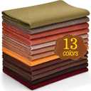 XSEINO 13 Rolls 8"x35" 1.4mm Thick Soft Felt Fabric Sheet 13 Assorted Dark Brown Series Colors Felt Pack for DIY Craft Sewing Squares Nonwoven Patchwork