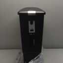 simplehuman 40 Liter / 10.6 Gallon Slim Kitchen Step Trash Can With Secure Slide Lock, Black Plastic