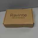 Ravinte 50 Pack 25 Pairs 1/2" Overlay Cabinet Door Hinges Kitchen Black Semi-Concealed Hinges Face Mount Self-Closing Cabinet Hardware with Bumpers & Screwdriver