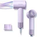 Dual Voltage Hair Dryer for Worldwide Travel, High-Speed Blow Dryer for 5X Faster Drying, 200M Negative Ions, 0.69lb Portable Travel Hair Dryer for Salon Results at Home & Abroad S4AT (Purple)