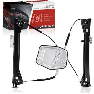 Front Right Passenger Power Window Regulator Compatible with VW Volkswagen Eos 2008-2016, Replace# 1Q0837462G, 1Q0-837-462G