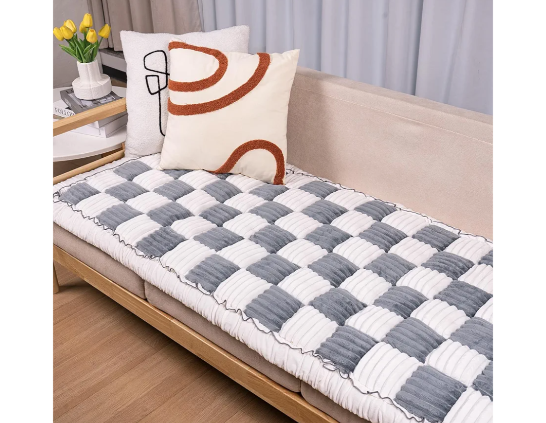 Dog Couch Cover Protector, Dog Bed Mat for Couch Washable Pet Bed Cover, Large Dog Blanket Pet Friendly Sofa Cover, Blue-Grey, 27 * 59 ''