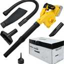 Cordless Leaf Blower for Dewalt 20V Max Battery with Brushless Motor, 6 Variable Speed Up to 180MPH, 2-in-1 Blower & Vacuum, Handheld Electric Blowers or Lawn Care/Dust(No Battery)