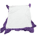 Bed Skirt Queen Size Ruffled Bed Skirt with Split Corners, Queen Bed Skirt 14 Inch Drop, Queen Size Bed Skirt Khaki for Ruffled Bed Skirt with Split Corners, Bed Skirt Queen Size, Color White Purple