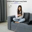 Apple MFi CertifiedFast Charger iPhone,Fast i Phone Charging Cord 3Pack i Phone Charger Fast Charging Plug Block 6FT USB C to Lightning Cable for iPhone 14/14 ProMax/Plus/13 Mini/12/11/XR/XS,AirPods