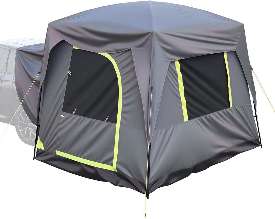 VEVOR SUV or Pickup Truck Camping Tents, Waterproof Double Layer Design with Carry Bag, Accommodates 2-9 Persons for Outdoor Activities