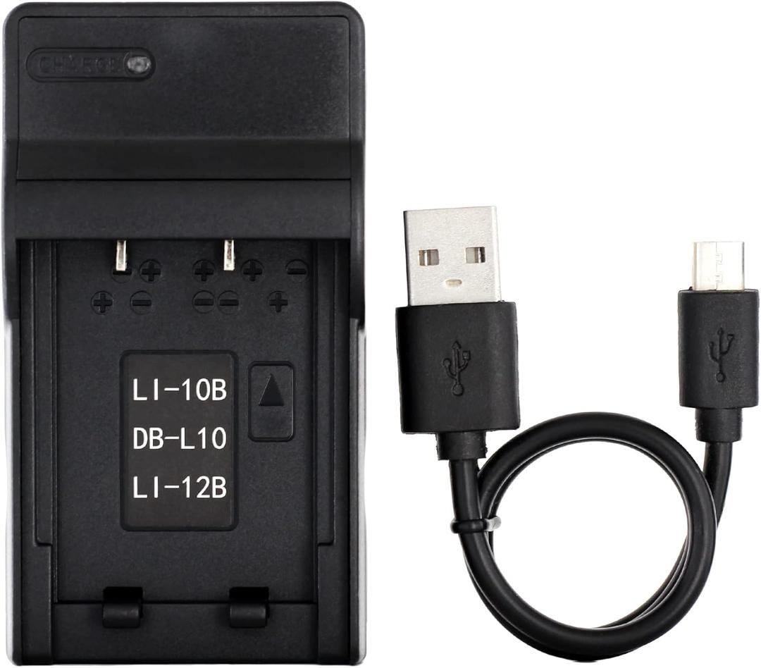 Norifon LI-10B USB Charger for Olympus Camedia C-470, C-50, C-5000, C-60, C-70, C-7000 Zoom, C-760, C-765, C-770 Ultra Zoom, D-590 Zoom, Camedia X-1, X-2, X-3, X-500 Camera and More
