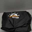 Zettum Stackable Patio Chair Cover - 600D Outdoor Chair Cover Waterproof & Heavy Duty, Lawn Furniture Stacking Seat Cover for 4 - 6 Outdoor Stackable Dining Chairs - 28 x 36 x 47 Inch (Black - 1 Pack)