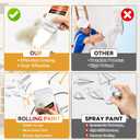 2 x White Paint for Wall, 500g White Touch up Paint for Walls, Waterproof Whites Wall Paints, Quick-Drying Walls Repair Kit, Ready to Use Interior Paints, Covers Stains, Graffiti (100) (17 Fl Oz (Pack of 1))