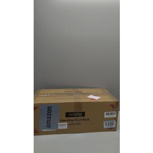 FUTASSI Metal Storage Rack, Storage Organizer Shelves for Kitchen, Bathroom, Living Room, Balcony and Garage, 5 Tiers Narrow Bookshelf, 21.2" W x 9.4" D x 59.2" H, Load 400lbs, Black