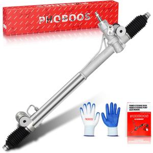 PHOBOOS Hydraulic Power Steering Rack and Pinion Assembly Compatible with Chevrolet Trailblazer/Trailblazer EXT/SSR,GMC Envoy/Envoy XL,Oldsmobile Bravada,Buick Rainer,Saab 9-7x,2002-2009,Ref. 221014