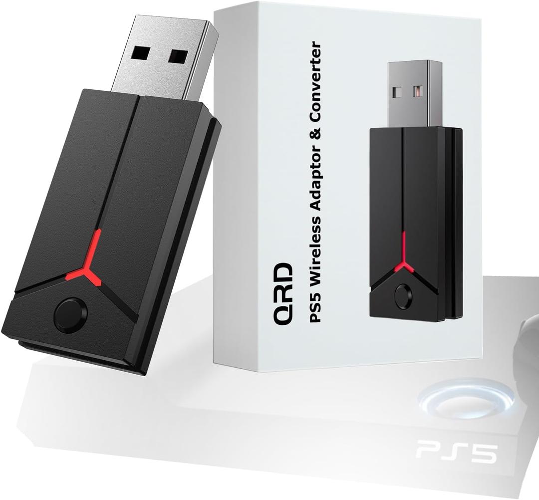 2-in-1 Wireless Adapter Converter, USB Converter for PS5 Console, Compatible with PS5 PC Spark N5 Wireless Controller, US-BP-A3
