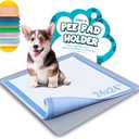 Skywin TidyFriend Silicone Pee Pad Holder, 24 x 24 Inch No-Spill, Leakproof, Easy-to-Clean Puppy Pad Holder (Dark Grey) (1 Pack)