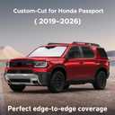 EcoNour Windshield Sunshade Compatible for Honda Passport 2019-2024 2025 2026, Sun Visor for Front Windshield & Window Sun Shade Cover, UV Heat Blocker & Protector, Car Accessories