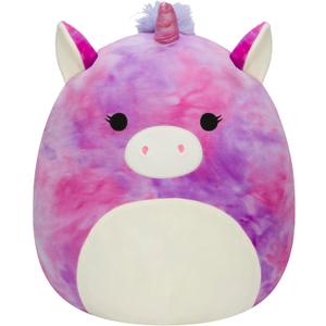 Squishmallows Original 14-Inch Lola Purple and Pink Tie-Dye Unicorn - Large Ultrasoft Official Jazwares Plush