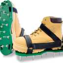 Epoxy Shoes, Gunite Spikes Shoes, Spike Shoes for Epoxy Flooring, with 1" Short Spikes Perfect For Epoxy Floor, Overlays, Epoxy Floor Kit, Garage Floor Epoxy Kit, Epoxy Garage Floor Coating Kit (Green)