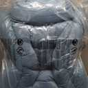 HollyHOME Lazy Chair with Foldable Ottoman, Accent Comfy Lounge Armchair and Folding Footrest Stool, Leisure Sofa Reading Chair and Footstool for Living Room, Bedroom, Dorm,Blue