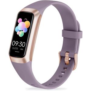 Zeacool Fitness Tracker with 24/7 Heart Rate,Blood Oxygen Blood Pressure Sleep Monitor, Activity Trackers 5 ATM Waterproof,Step Calorie Counter Pedometer Health Smart Watch for Women Men Dusty Purple