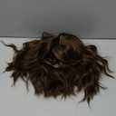 Brown Mix Blonde Bob Wig For Women Heat Resistant Synthetic Shoulder Length Loose Wavy Wig With Bangs Curly Bob Wigs Medium Length 14inch (Brown Mix Blonde Color)