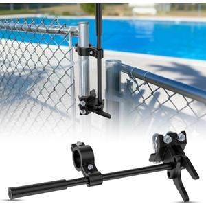 Chain Link Fence Gate Latch, Pool Gate Latch, Pool Gate Lock Child Proof Gate Latch, Child Proof Chain Link Gate Latch ONLY Fits 1-3/8" Gate Frame x 1-7/8" Gate Post (Not for 1-5/8" Gate Frame)