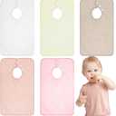 Hercicy Full Coverage Pullover Toddler Baby Bibs Terry Cloth Bibs with Snap Button for 0-4 Years Unisex Feeding Drooling (Lovely)