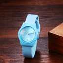 Avaner Silicone Strap Wrist Watches Analog Quartz Candy Color Sports Wristwatch (Blue)