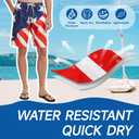 Mens Swim Trunks Swim Shorts Swimwear Swimsuit Beach Shorts Bathing Suits Quick Dry Waterproof (Blue, S)