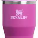 STANLEY IceFlow 2.0 Flip Straw Tumbler with Handle 20 oz | Twist On Lid and Flip Up Straw | Leakproof Water Bottle | Insulated Stainless Steel | BPA-Free | Dark Blossom