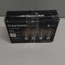 Dusk to Dawn Light Bulbs, 6W Equivalent 60W, Soft White 2700K, E26 Base, Light Sensing, ST58 Vintage Style, 600LM, Outdoor Edison Bulbs, Automatic Light Bulbs for Porch Patio Garage, 4 Pack