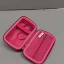 Canboc Carrying Case for Sony RX100 VII/VI/V/IV/III Compact Digital Camera, Point and Shoot Vlogging Camera Bag, Zipper Mesh Pocket fits USB Cable, Batteries, Rose red