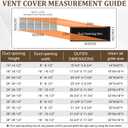 30"W x 10"H Return Air Grille [Duct Opening Size], Steel HVAC Return Air Vent Cover for Wall & Ceiling, White Powder-Coated Rust-Resistant AC Cold Air Return, Outer Dimensions 31.75"W x 11.75"H