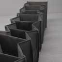 PRETYZOOM Non-woven Closet Storage Container Ten-layer Hanging Bag Dormitory Storage