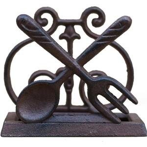 Exquisite Vintage Cast Iron Napkin Holder With Playful Standing Animal Motif - Elevate Elegance And Functionality In Your Table Setting (Tableware)