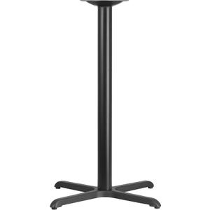 Flash Furniture Beverly 30'' x 30'' Restaurant Table X-Base with 3'' Dia. Bar Height Column
