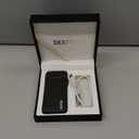 Electric Lighter USB Rechargeable Plasma Lighter, with Windproof High Power Arc Mirror-Polished Metal Ice Touch Surface, with Gift Box, for Outdoor Travel Grill BBQ Candle (Black)