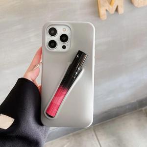 TRADAY Lip Gloss Phone Case Cute for iPhone 11 for Women Girls Protective Silicone Shockproof Slim Funny Stylish Phone Case Compatible with iPhone 11（Light Gray）
