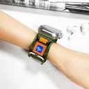 Soft Nylon Loop Elastic Band Compatible with Apple Watch Ultra 2 / 49mm 46mm 45mm 44mm 42mm(Series 3 2 1) for Women Men, Adjustable Sport Strap for iWatch Series 10 9 8 7 6 5 4 3 2 1.(Green)