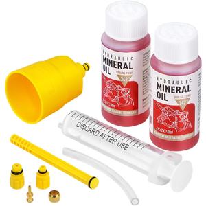 Brake Bleed Kit for Shimano Hydraulic Brakes, Brake Fluid Change Hydraulic Kits, Including High Performance Brake Fluid Mineral Oil 120ml