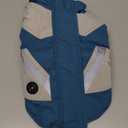 IECOii Dog Winter Jacket for Small Dogs, Waterproof Dog Coat with Harness Built in, Windproof Reflective Zip Up Fleece Jacket for Dogs, Puppy Thermal Warm Snowsuit for Cold Weather, Turquoise Green, S