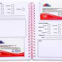 3 x Business Card Organizer Card Holder Book, Portable Credit Card Organizer, Managing All Card Holder Notebook, Cards Holder Manage and Remind Important Matters of Card, Capacity: 58 Crads (Pink 2)