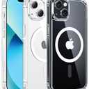 FNTCASE for iPhone 13 Mini Case: iPhone 12 Mini Case Clear Magnetic Phone Cases Compatible with Magsafe Slim Anti Yellowing Military Grade Drop Rugged Protective Transparent Cell Cover (A-Clear)