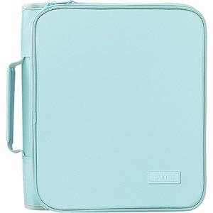 SUNEE Zippered Binder Bag with Handle, 2Inch 3Ring ORing, 500Sheet Capacity, Includes Zip Pocket, 5Tab Expanding File Folder, MultiPocket Organizer Binder for Middle School, Sky Blue