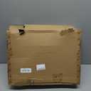 Veehoo Cooling Elevated Dog Bed, Raised Pet Cot with Guardrail & Slope Headrest, Durable & Breathable Teslin Mesh, Non-Slip Feet, Washable Dog Sofa Bed for Indoor & Outdoor, Large 47" x 32", Black