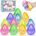 12 Pcak Fidget Stress Balls, Slow Rising Stress Ball for Kids Adults,Hand Therapy Sensory Squishy Ball,Bulk Squishy Squeeze Ball Set and Birthday Party