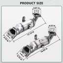 Catalytic Converter Fit 2014-2021 Dodge Ram Promaster 1500 3.6L | Promaster 2500 3500 3.6L V6 Left Right Replace 674-292, 674-293