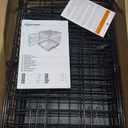 Amazon Basics Durable, Foldable Metal Wire Dog Crate with Tray, Single Door, 18 x 12.4 x 15 in, Black