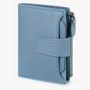 FALAN MULE Small Wallet for Women Leather Bifold Compact RFID Blocking Small Womens Wallet Purse