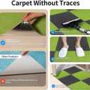 Carpet Tiles Peel and Stick 24x 24 Carpet Squares 12Pcs Non-Slip Self Adhesive Floor Tile DIY Reusable Waterproof Carpet for Gym Garage Tiles Green