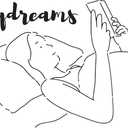 Girls Daydreams Beautiful Quote Wall Decal Decoration Books Quote Book Lovers Bookish Quotes Reader Silhouette Lasts Years and Easily Removable - Size: 40 in(W) x 28 in(H)